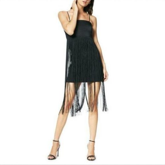 Ramy Brook Rikki Fringe Strapless Mini Dress 8 - Picture 1 of 8